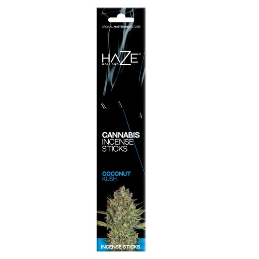 Multitrance HaZe Coconut Kush Scented Cannabis Incense Sticks - 15 pcs 